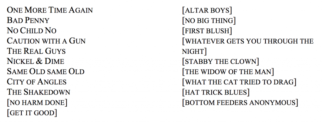 I still love that CDB-line "No Child No" title. except I'd have to put commas. and then I'd have to pause over those commas . . .